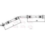 Apec Brake Hydraulic Hose Line Front Right HOS4089