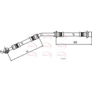 Apec Brake Hydraulic Hose Line Front Right HOS4089