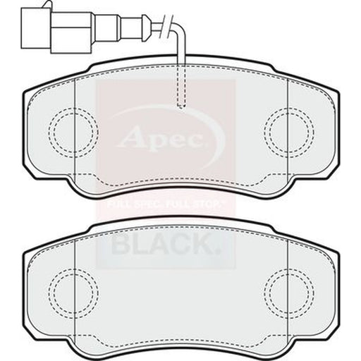 Apec Rear Brake Pad Set PAD1554B