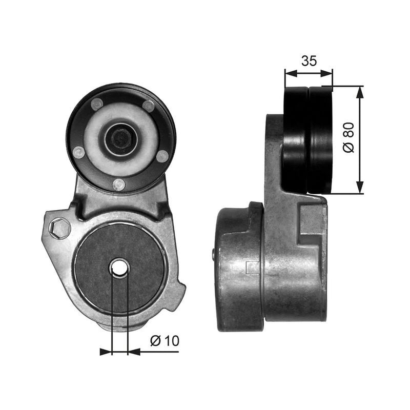 Gates Auxiliary Belt Tensioner T38563