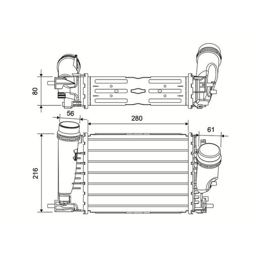 Valeo Intercooler (Charge Air Cooler) 881589