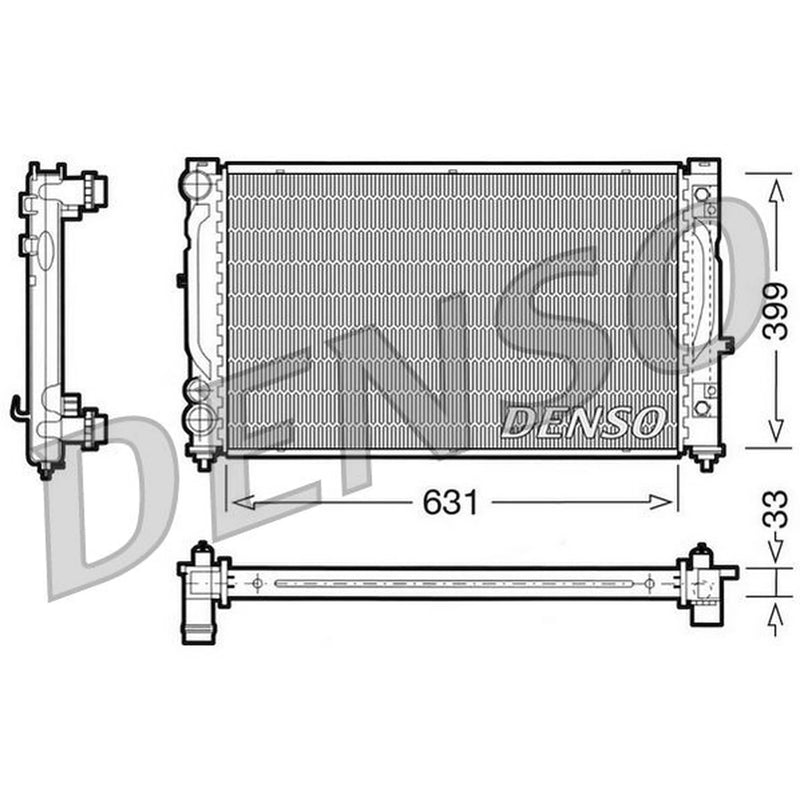 Denso Engine Radiator DRM02030