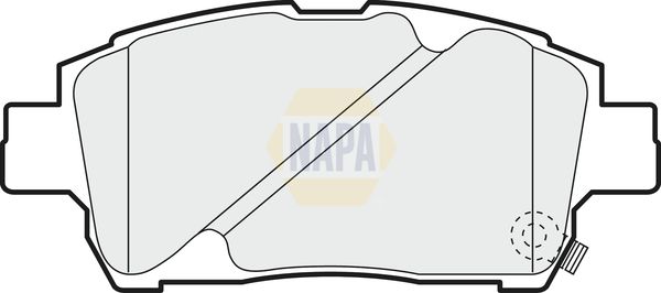 NAPA Front Brake Vented Discs & Pads fits TOYOTA