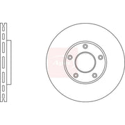 Apec 2 x Vented Front Brake Discs DSK3052