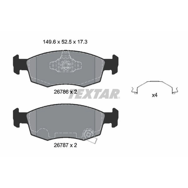 Textar Front Brake Pad Set 2678601
