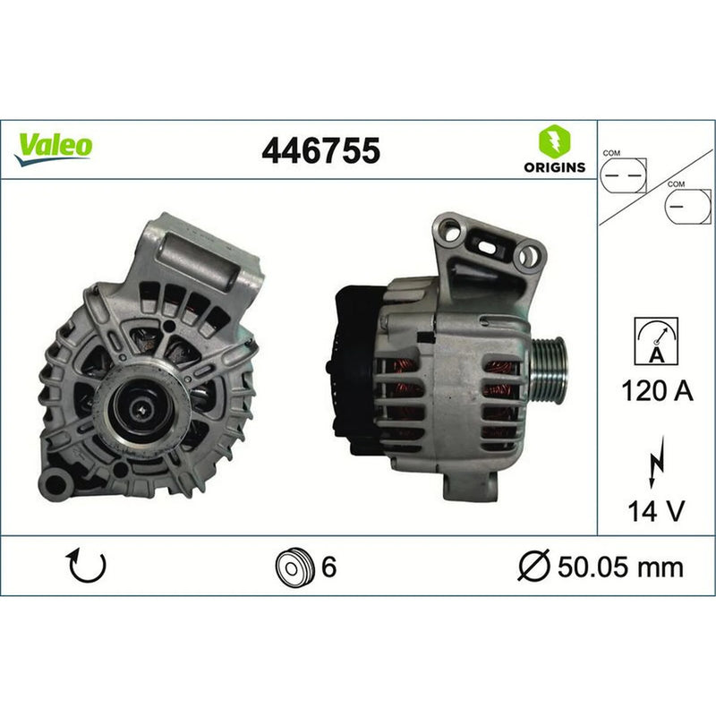 Valeo Car Alternator 12V 446755