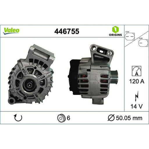 Valeo Car Alternator 12V 446755