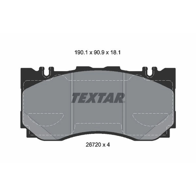 Textar Front Brake Pad Set 2672001