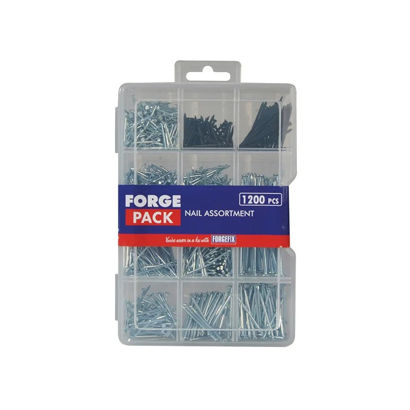ForgeFix Assorted Nail Kit ForgePack Kit, 1200 Piece - FPNLSET