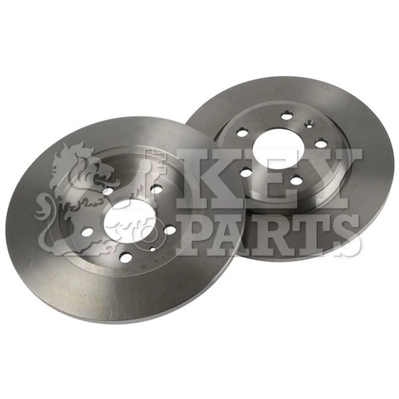 Key Parts 2 x Solid Rear Brake Discs KBD4635