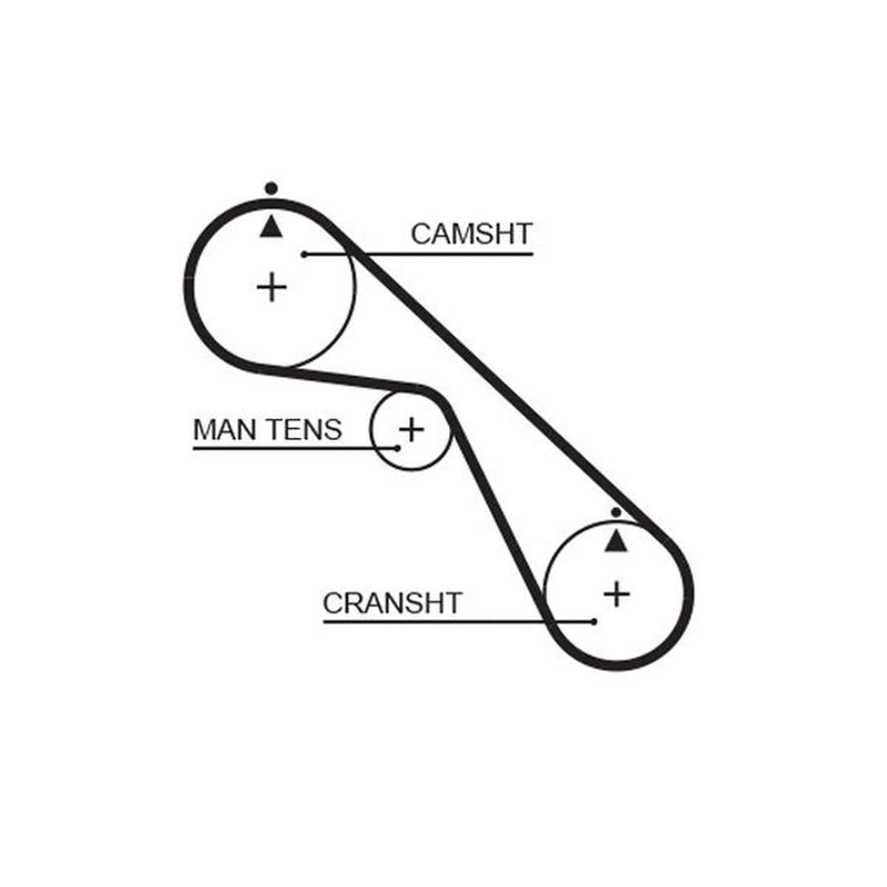 Gates Timing Belt Cambelt 104 Teeth 5530XS