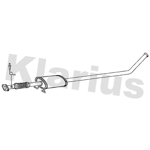 Klarius Box With Tail Pipe Centre KA64P