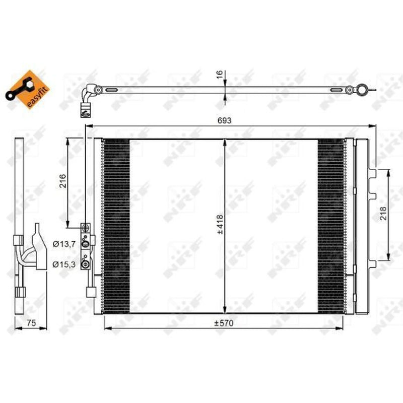 NRF Air Conditioning Condenser 350035