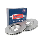 Borg & Beck 2 x Vented Front Brake Discs BBD5407