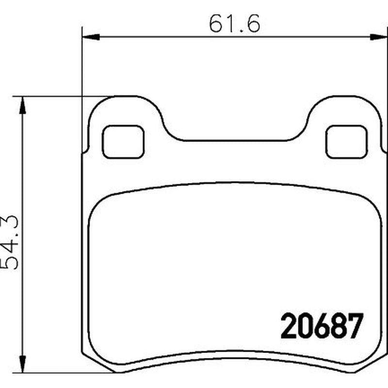 DON Rear Brake Pad Set PCP1265