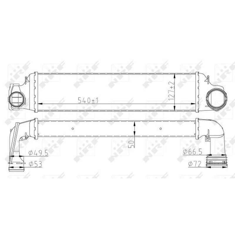 NRF Intercooler (Charge Air Cooler) 30154A