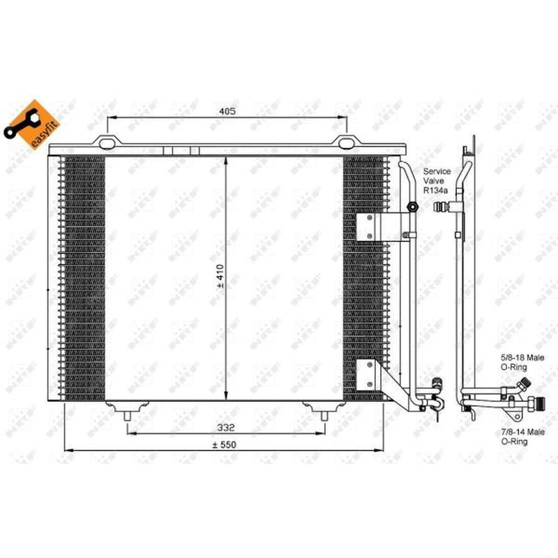NRF Air Conditioning Condenser 35463
