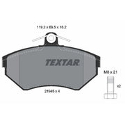 Textar Front Brake Pad Set 2194502