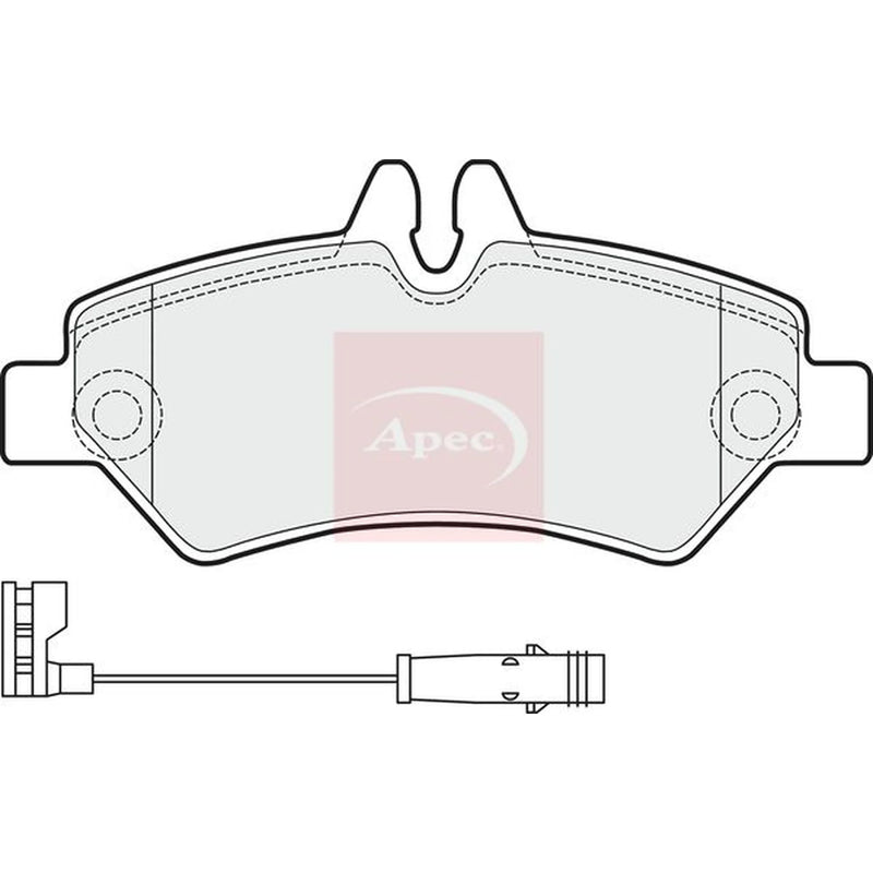 Apec Rear Brake Pad Set PAD1516