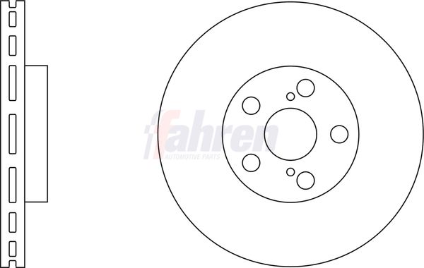 Fahren Brake Disc Set Vented