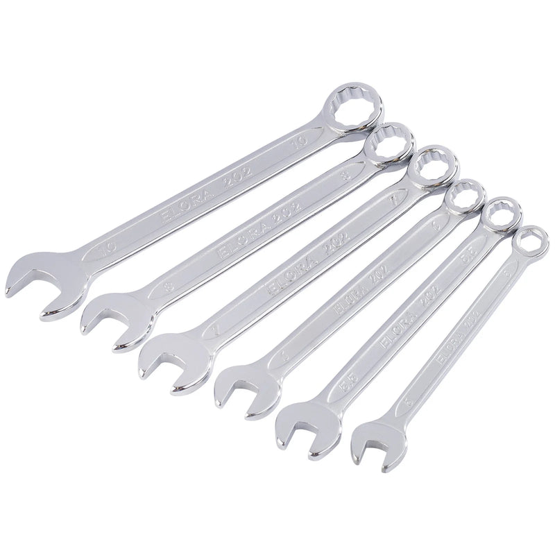 Elora Midget Metric Combination Spanner Set 6 Piece