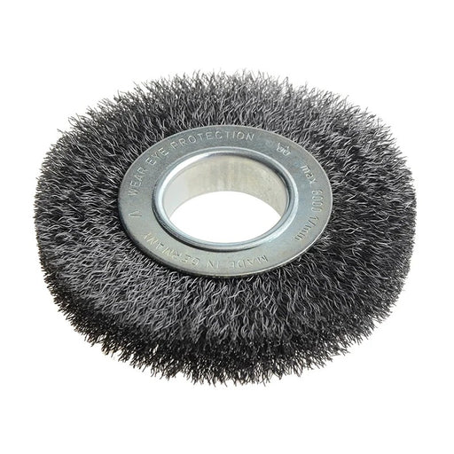 Lessmann Wheel Brush D125mm x W20-22 x 40 Bore Steel Wire 0.30 + Adaptors Set 2
