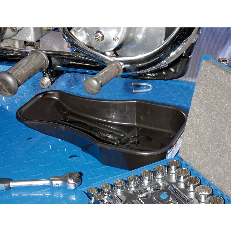 Draper Motorcycle Oil Drain Pan - Slimline Design