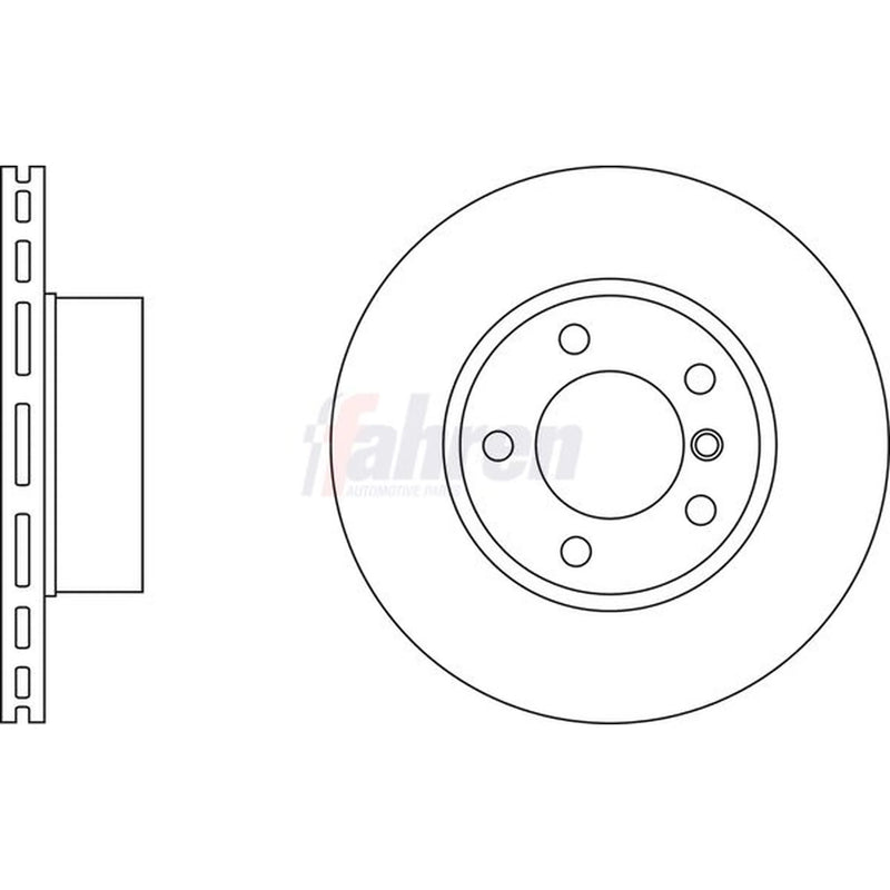 Fahren 2 x Vented Front Brake Discs FBD6248
