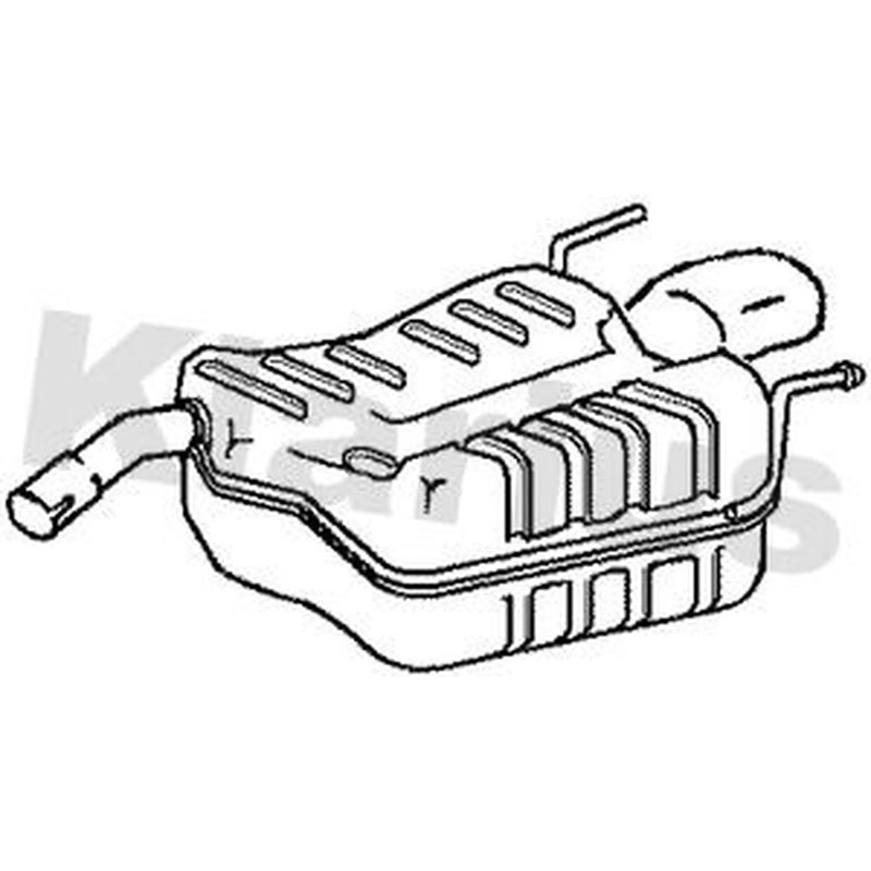 Klarius Box With Tail Pipe Rear GM447V