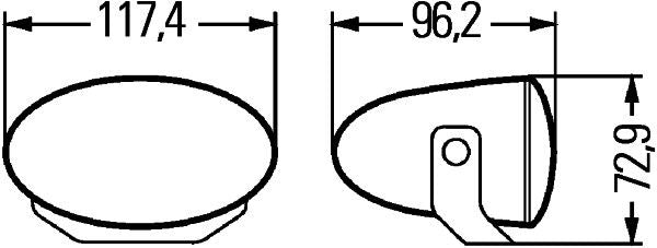 Hella 1NA 008 283-801 Front Fog Light Set