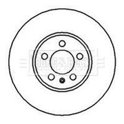 Borg & Beck 2 x Vented Front Brake Discs BBD4069