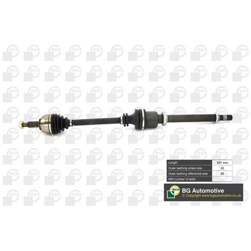 BGA CV Drive Shaft Driveshaft Front Right DS7356R