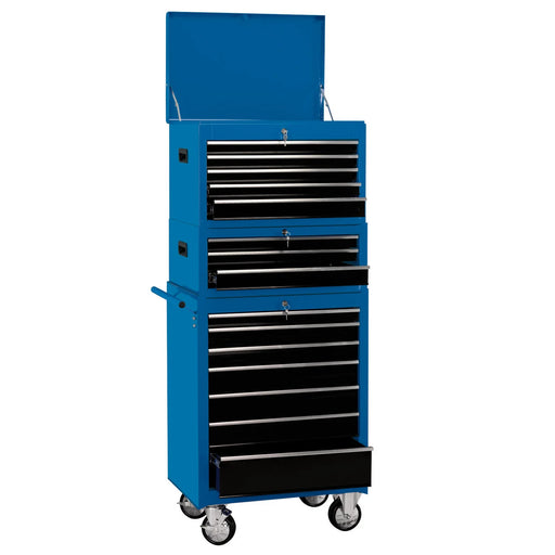 Draper Expert Tool Chest & Roller Cabinet 15 Drawer 26" Blue