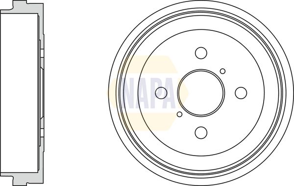 NAPA Brake Drum Assembly Rear