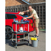 Draper Utility Cart 3 Tier with Lockable Wheels