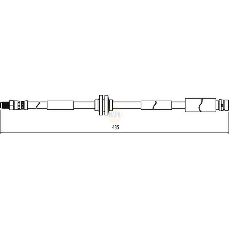 NAPA Brake Hydraulic Hose Line Rear NBH1228
