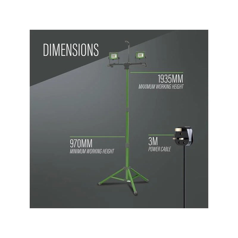 Lighthouse 4000 Lumen Twin Site Light 36W 240V - AST8615X2