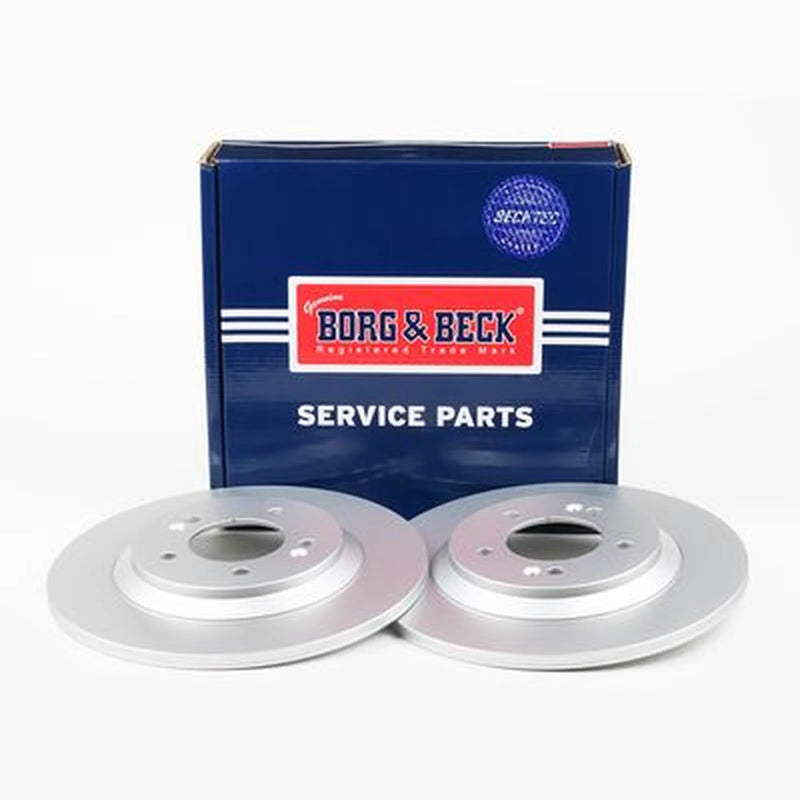 Borg & Beck 2 x Solid Rear Brake Discs BBD5582
