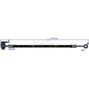 Borg & Beck Brake Hydraulic Hose Line Rear Left BBH9067