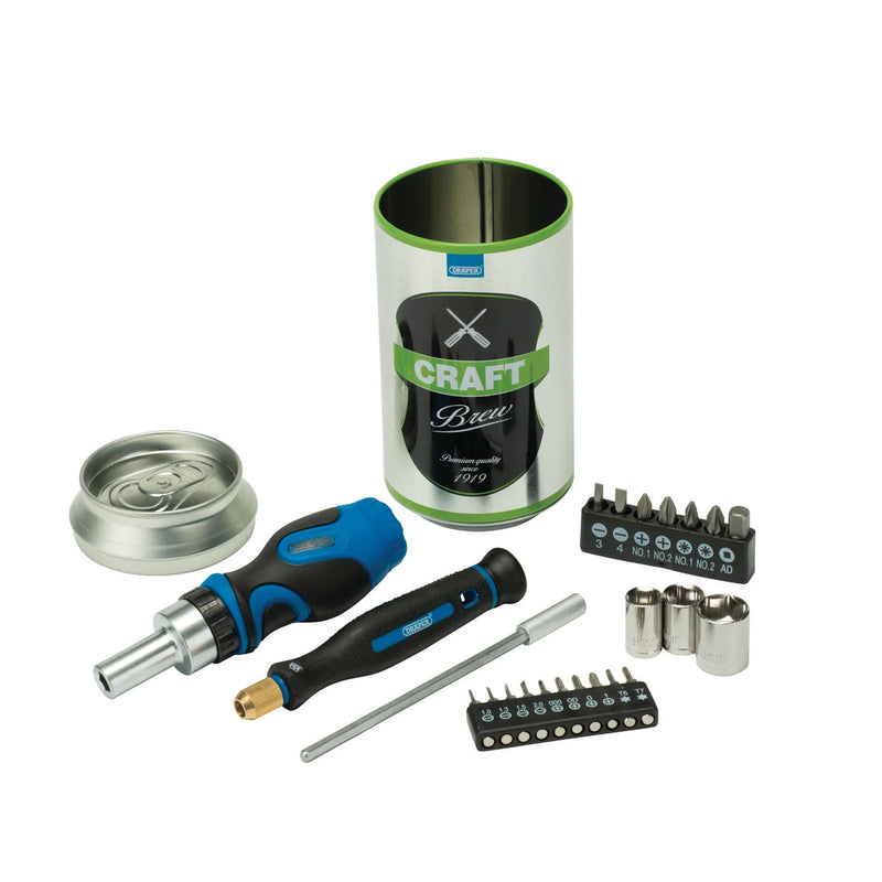 Draper Stubby Ratchet Screwdriver Set 23 Piece