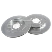 Borg & Beck 2 x Solid Rear Brake Discs BBD5564