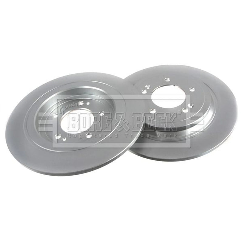 Borg & Beck 2 x Solid Rear Brake Discs BBD5564