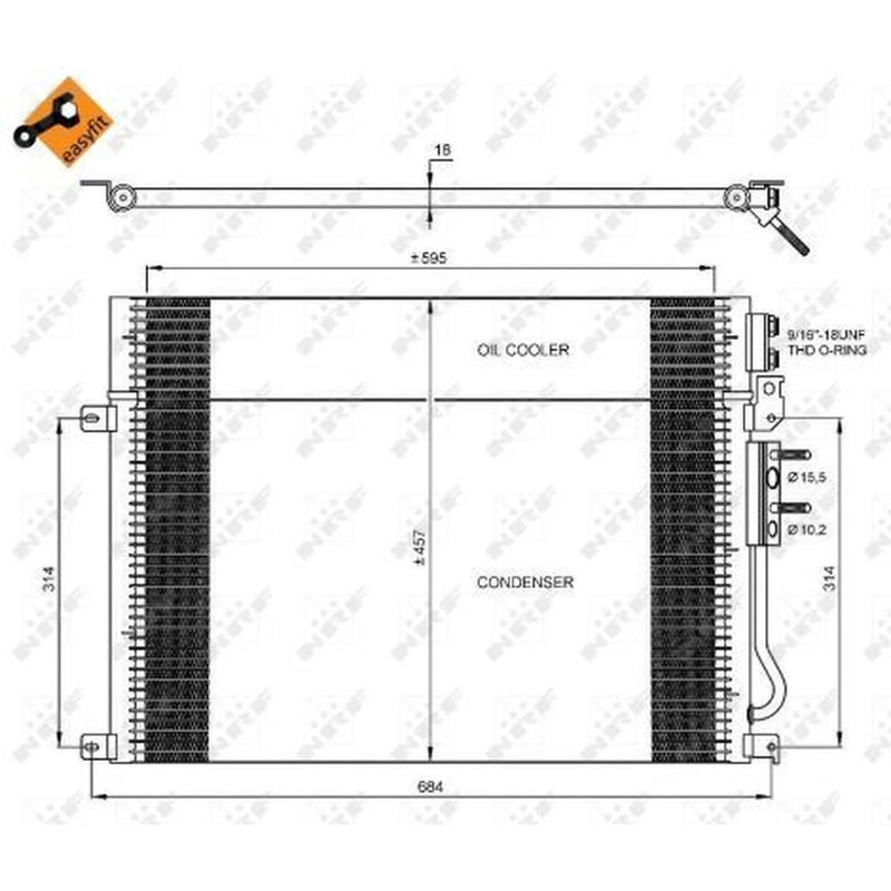 NRF Air Conditioning Condenser 35920