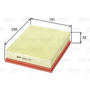 Valeo Engine Air Filter 585172
