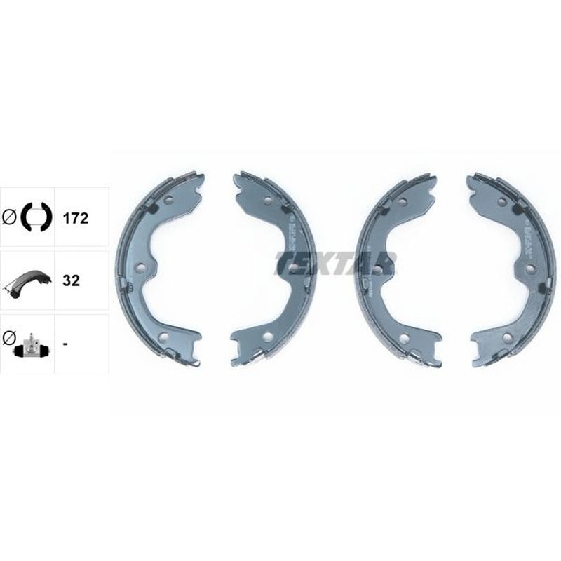 Textar Parking Brake Shoe Set 91065900