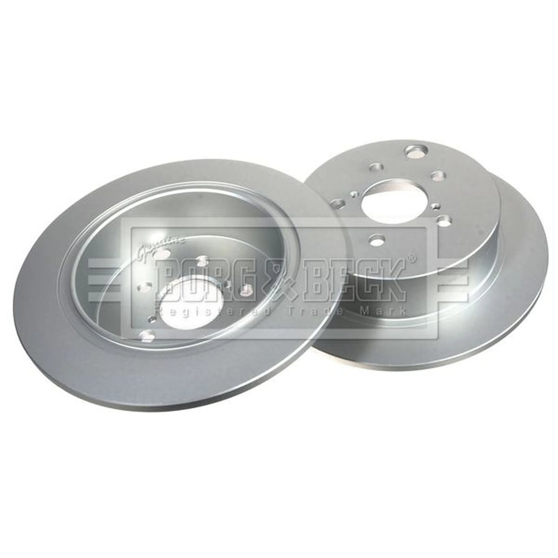 Borg & Beck 2 x Solid Rear Brake Discs BBD5345