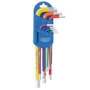 Draper Expert Hex Key Set, Long Arm, 9 Piece