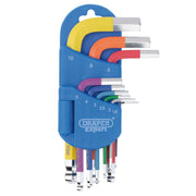 Draper Expert Hex Key Set, Metric Short Arm, 9 Piece