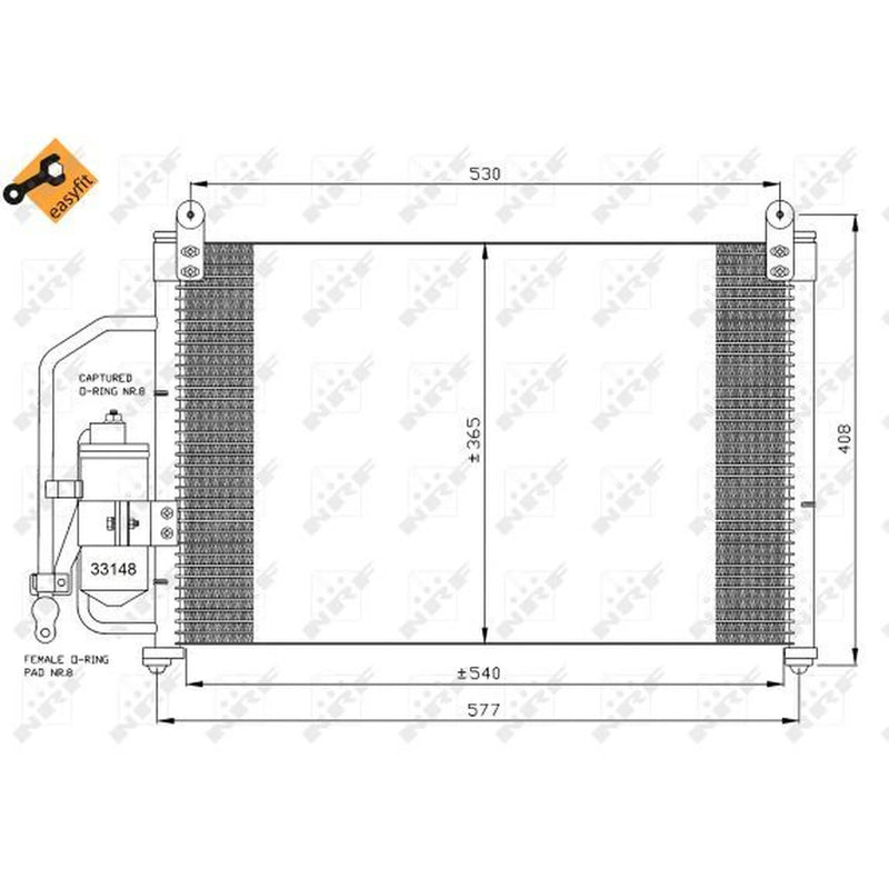 NRF Air Conditioning Condenser 35393