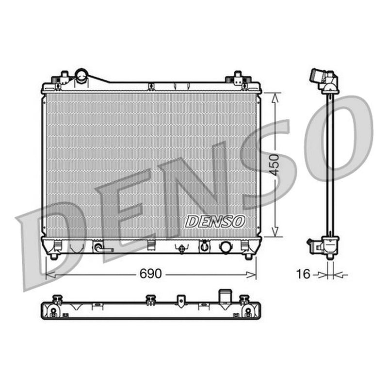 Denso Engine Radiator DRM47018